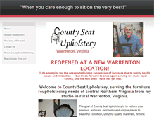 Tablet Screenshot of countyseatupholstery.com